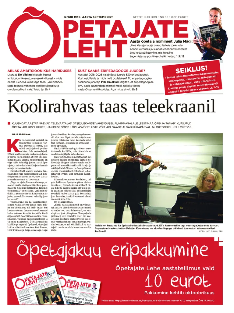 Õpetajate Leht 12.10