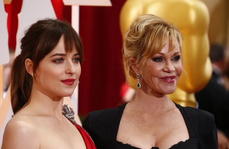 Dakota Johnson koos ema, Melanie Griffithiga 2015. aastal.