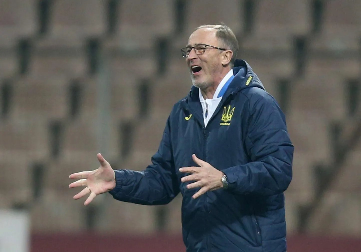 Ukraina jalgpallikoondise peatreener Oleksandr Petrakov.