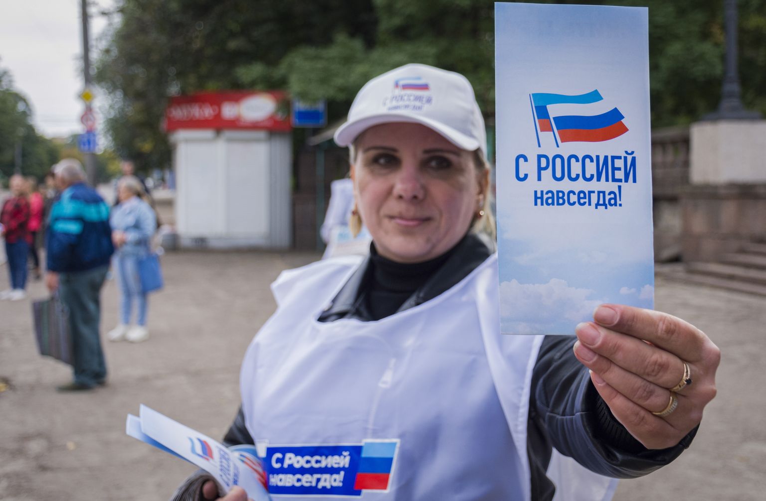 Агитация об участии в "референдумах" в Украине. Иллюстративное фото