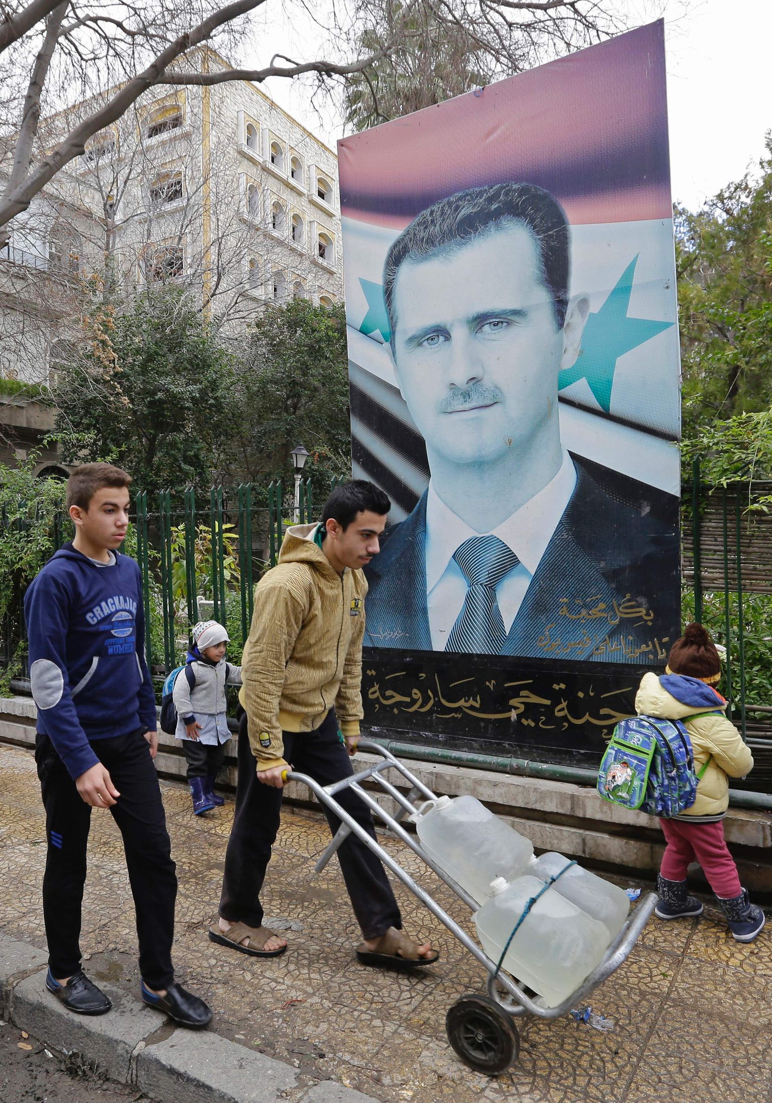 Bashar al-Assadi reklaampilt Süüria pealinnas Damascuses