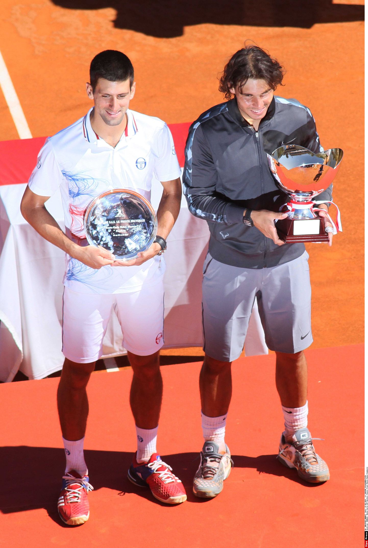 Novac Djokovic (vasakul) ja Rafael Nadal.