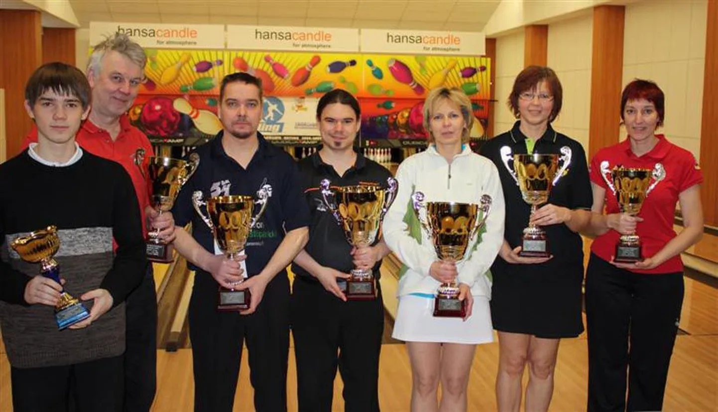 Viljandimaa lahtiste bowling’u meistrivõistluste parimad