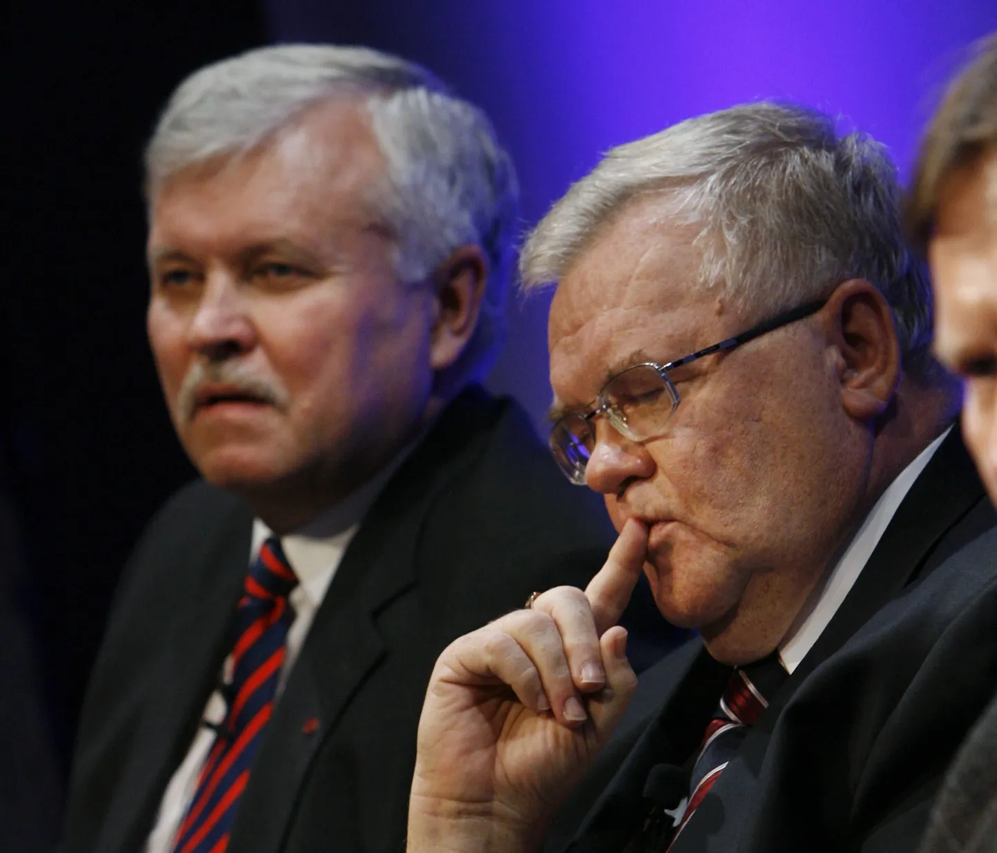 Koalitsiooninõukogu liikmed Jüri Pihl ja Edgar Savisaar.