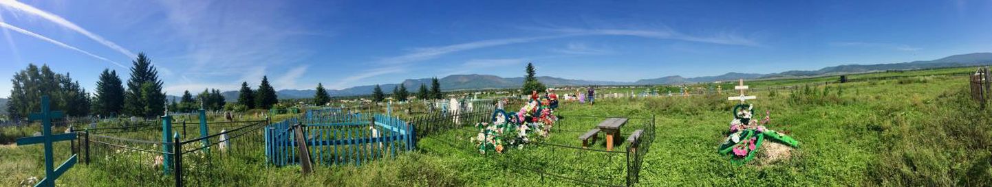 Verhne-Ussinski surnuaiast eestlaste 
kalme leida enam ei õnnestunud.