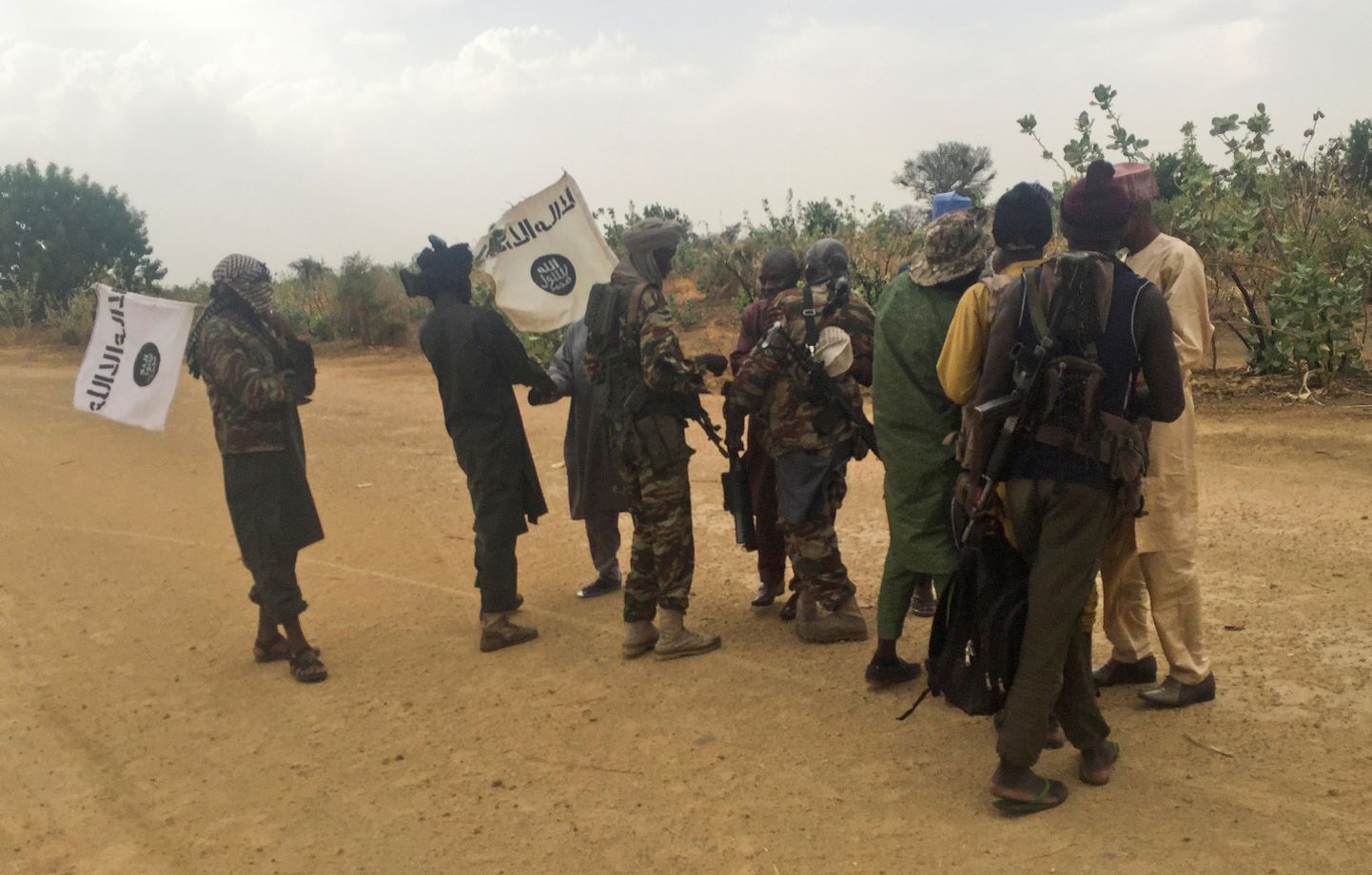Kamuflaažis Boko Harami võitlejad.