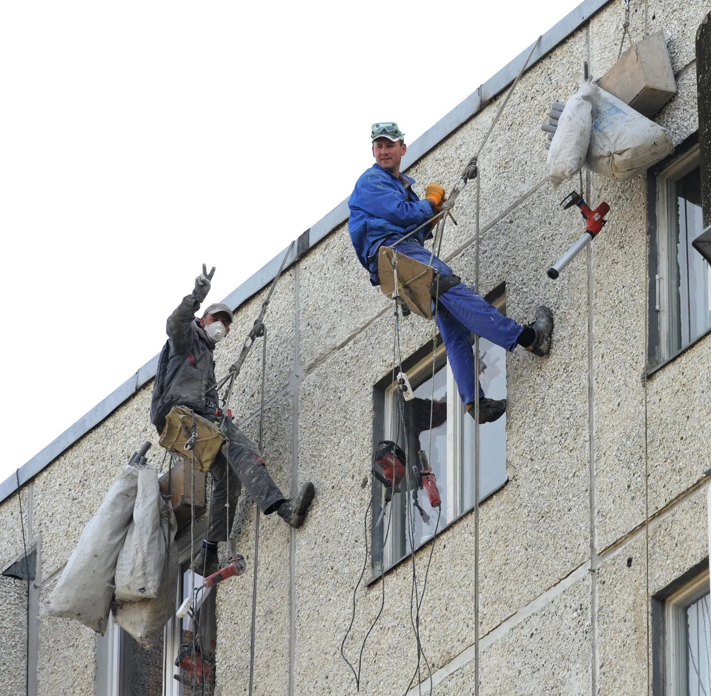 Fassaadi remont Lasnamäel.
