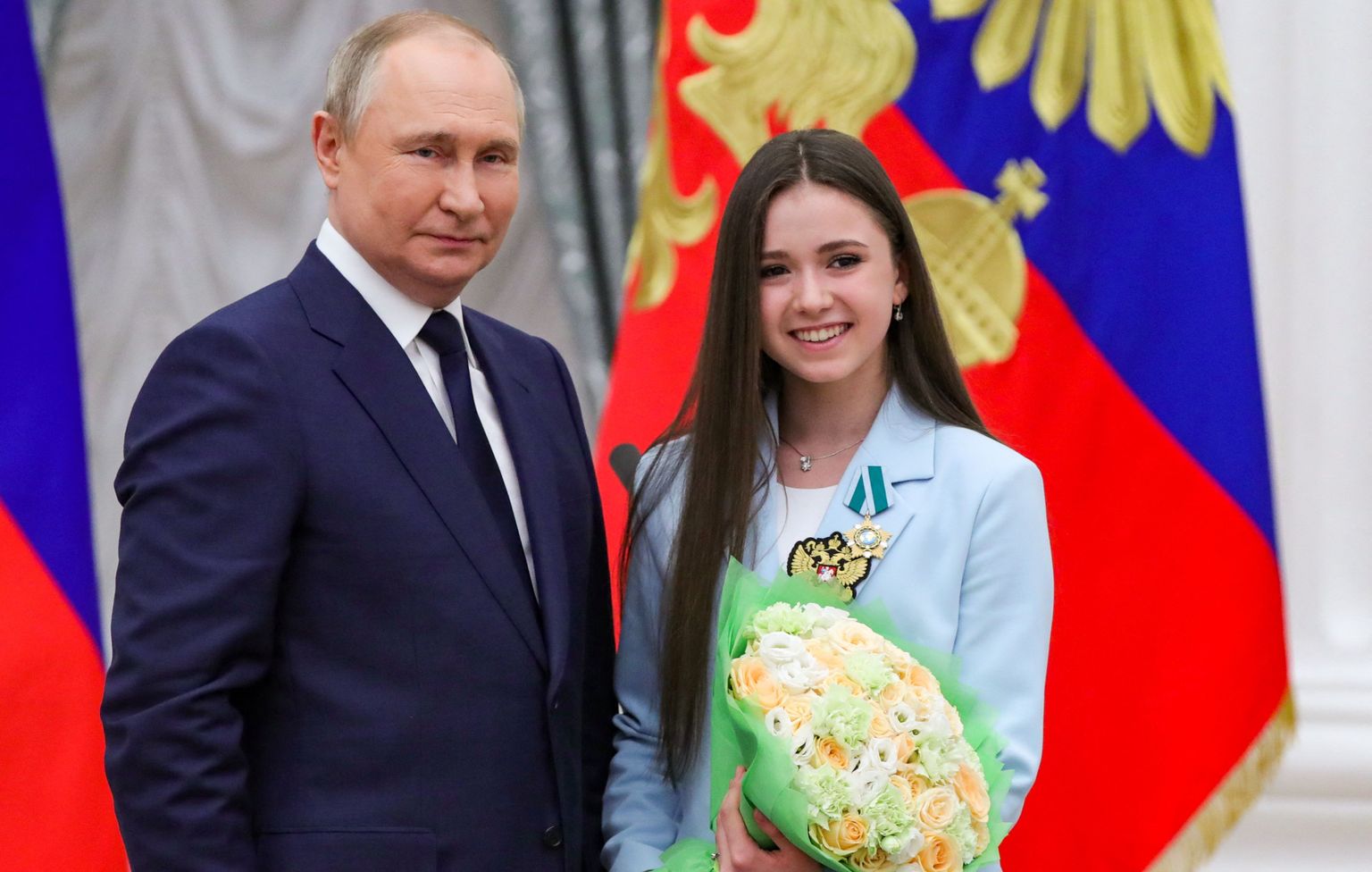 Vladimir Putin ja Kamila Valijeva.
