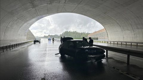 В самом темном месте шоссе Таллинн-Тарту произошла авария с участием BMW
