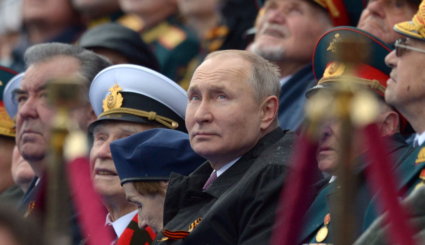 Vene president Vladimir Putin võidupäevaparaadil.