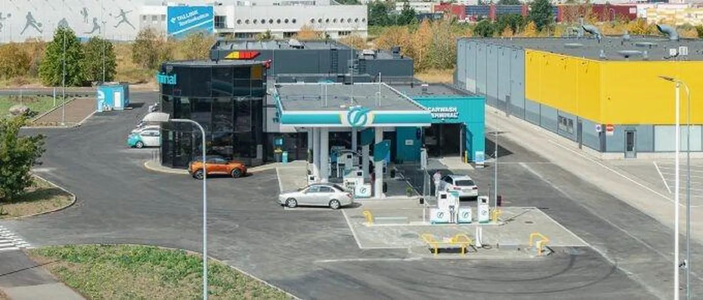 Terminal Oili Mustakivi teenindusjaam Tallinnas.