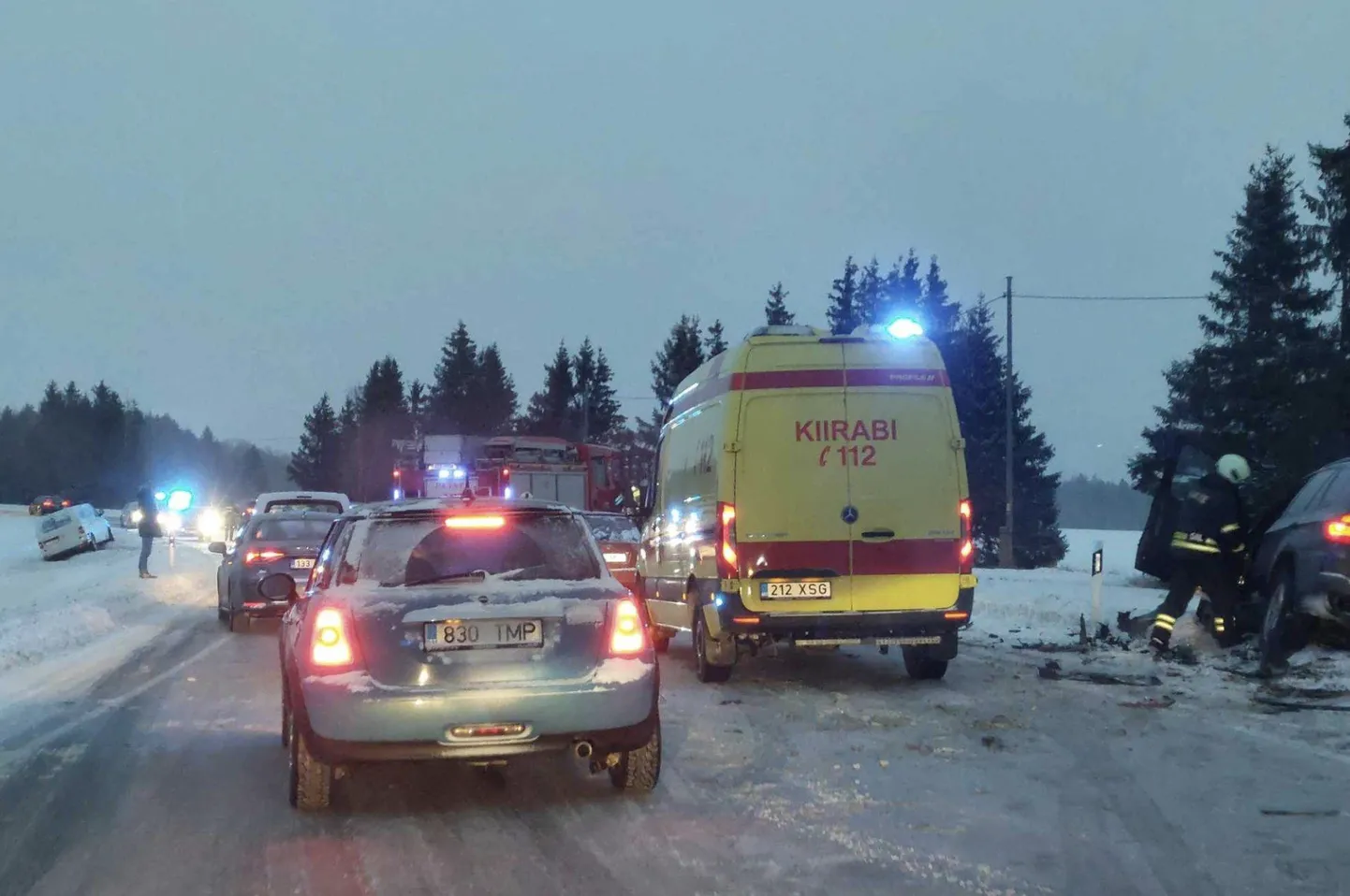 Авария на 196-м километре шоссе Талинн - Нарва