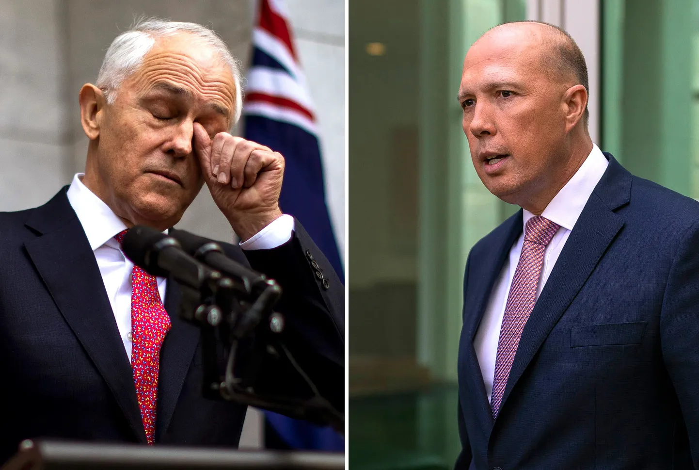 Malcolm Turnbull ja Peter Dutton.
