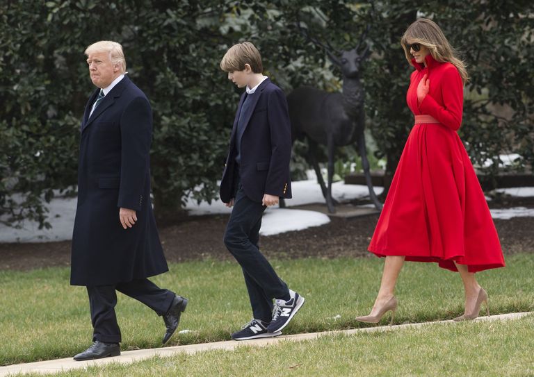 Donald, Barron ja Melania Trump