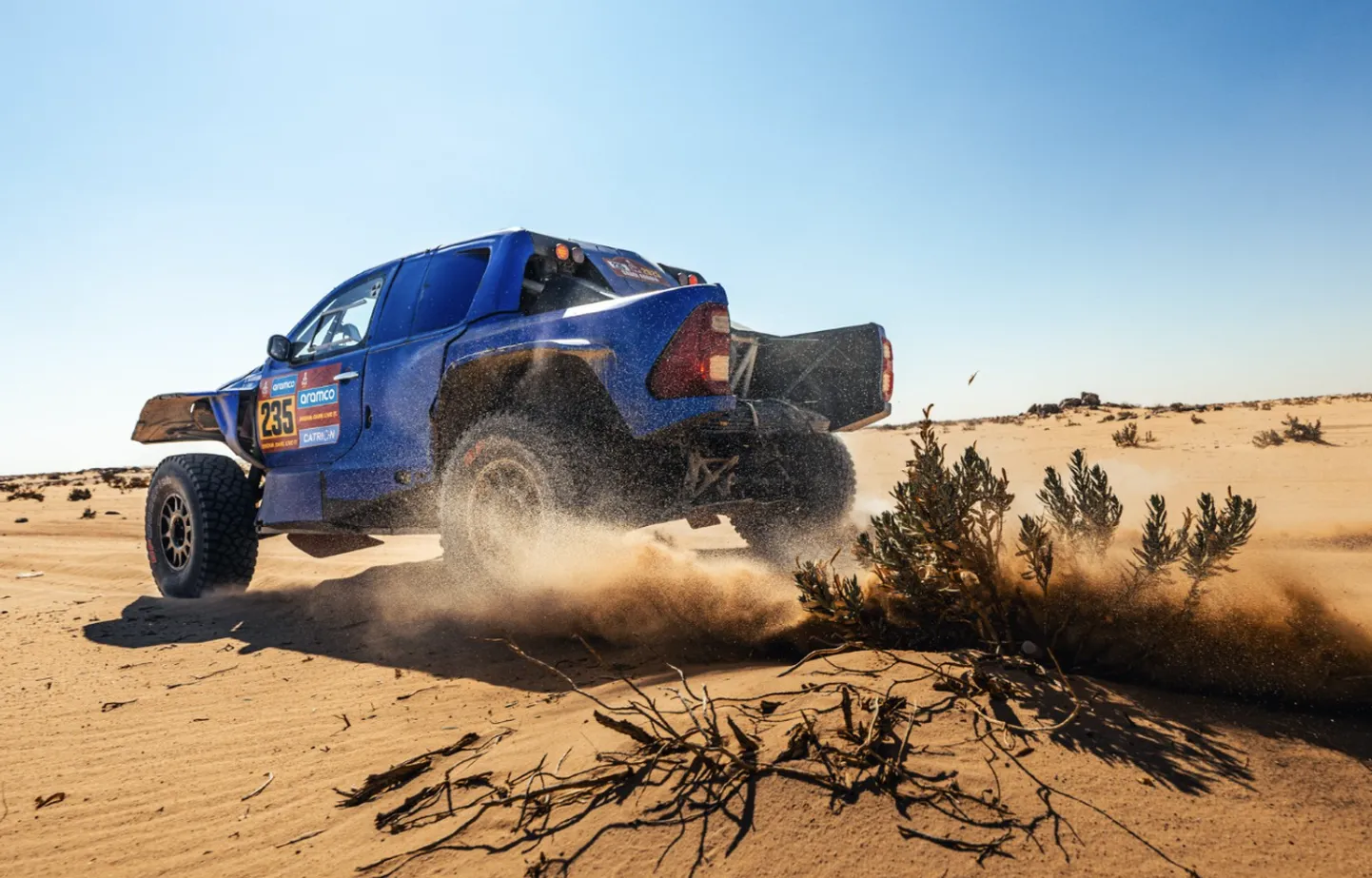 Urvo Männama ja Risto Lepik (Toyota GR DKR Hilux EVO).