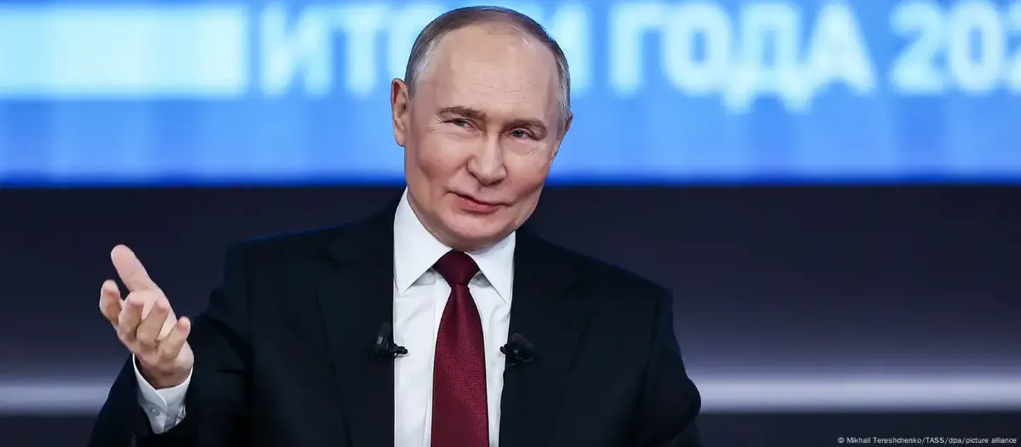Владимир Путин на прямой линии, совмещенной с пресс-конференцией
