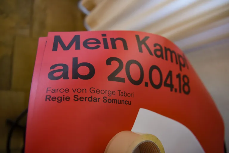 Etenduse reklaamleht.