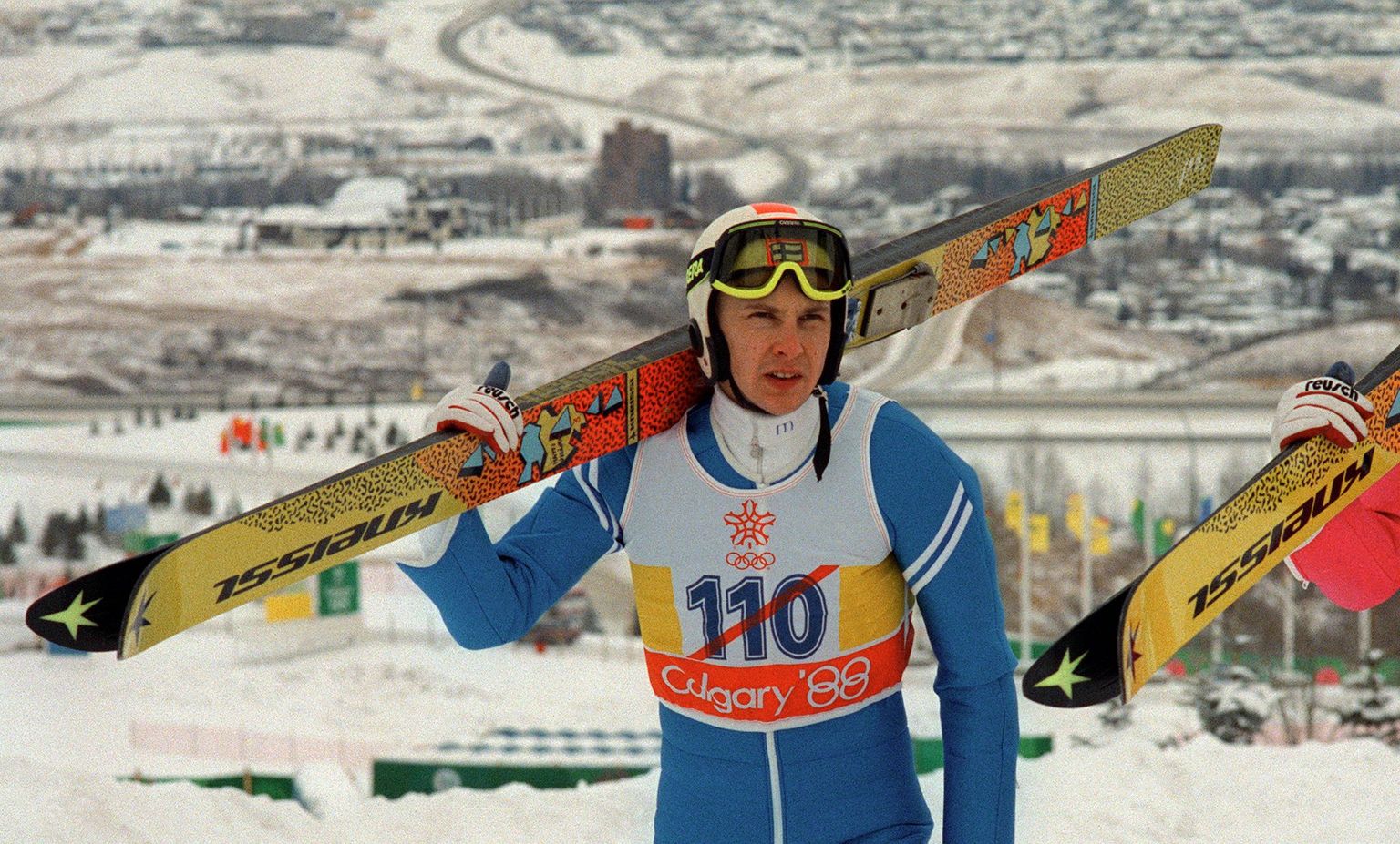 Soome suusahüppaja Matti Nykänen tuli 1988. aastal Calgarys kolmekordseks olümpiavõitjaks.