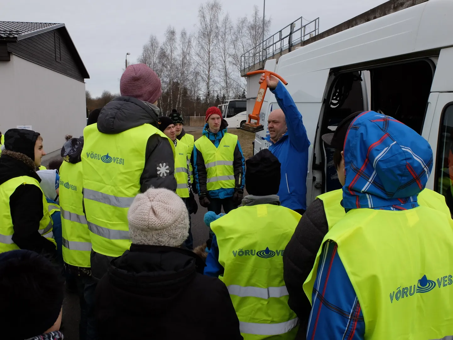 Järve kooli õpilased ASis Võru Vesi.