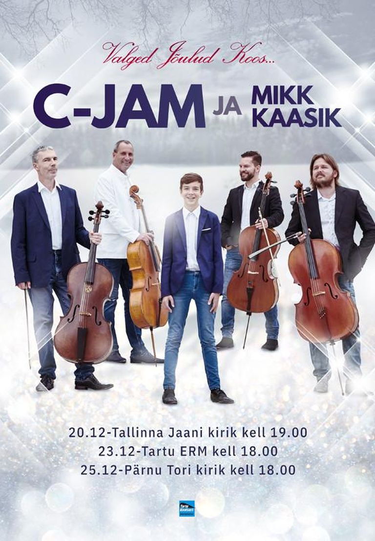 C-Jam ja Mikk Kaasik annavad kolm jõulukontserti.