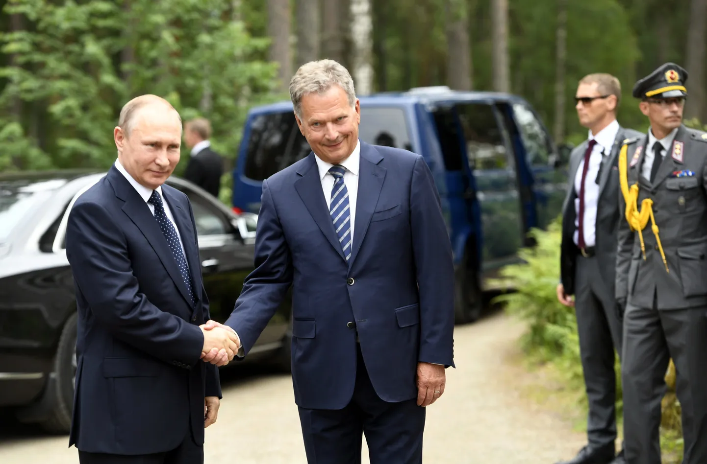 Владимир Путин и Саули Нийнисте.