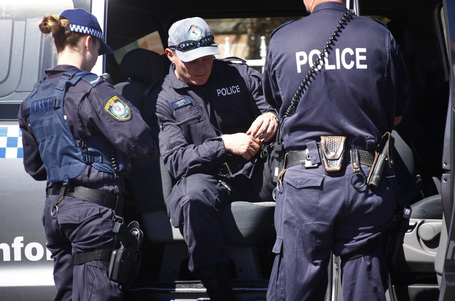 Austraalia politsei. Pilt on illustreeriv. Pildil olevad politseinikud ei ole sündmustega seotud.
