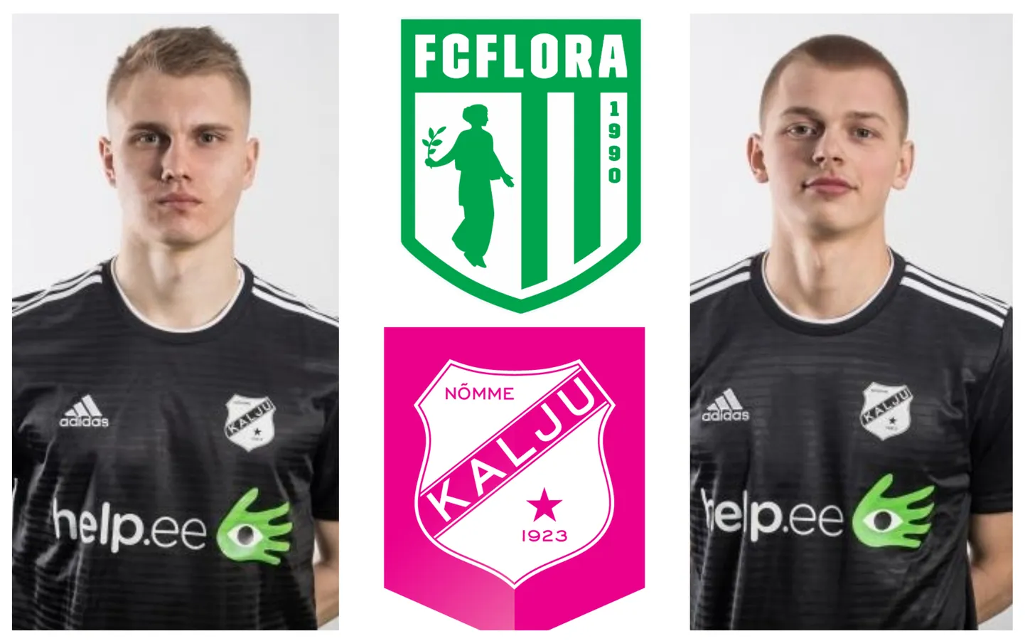 Henrik Pürg (vasakul) ja Vlasi Sijavski on sõlminud lepingud FC Floraga, mis tekitab nende senises koduklubis Nõmme Kaljust sügavat trotsi.