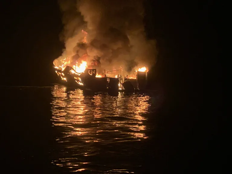 Laeva Conception põleng