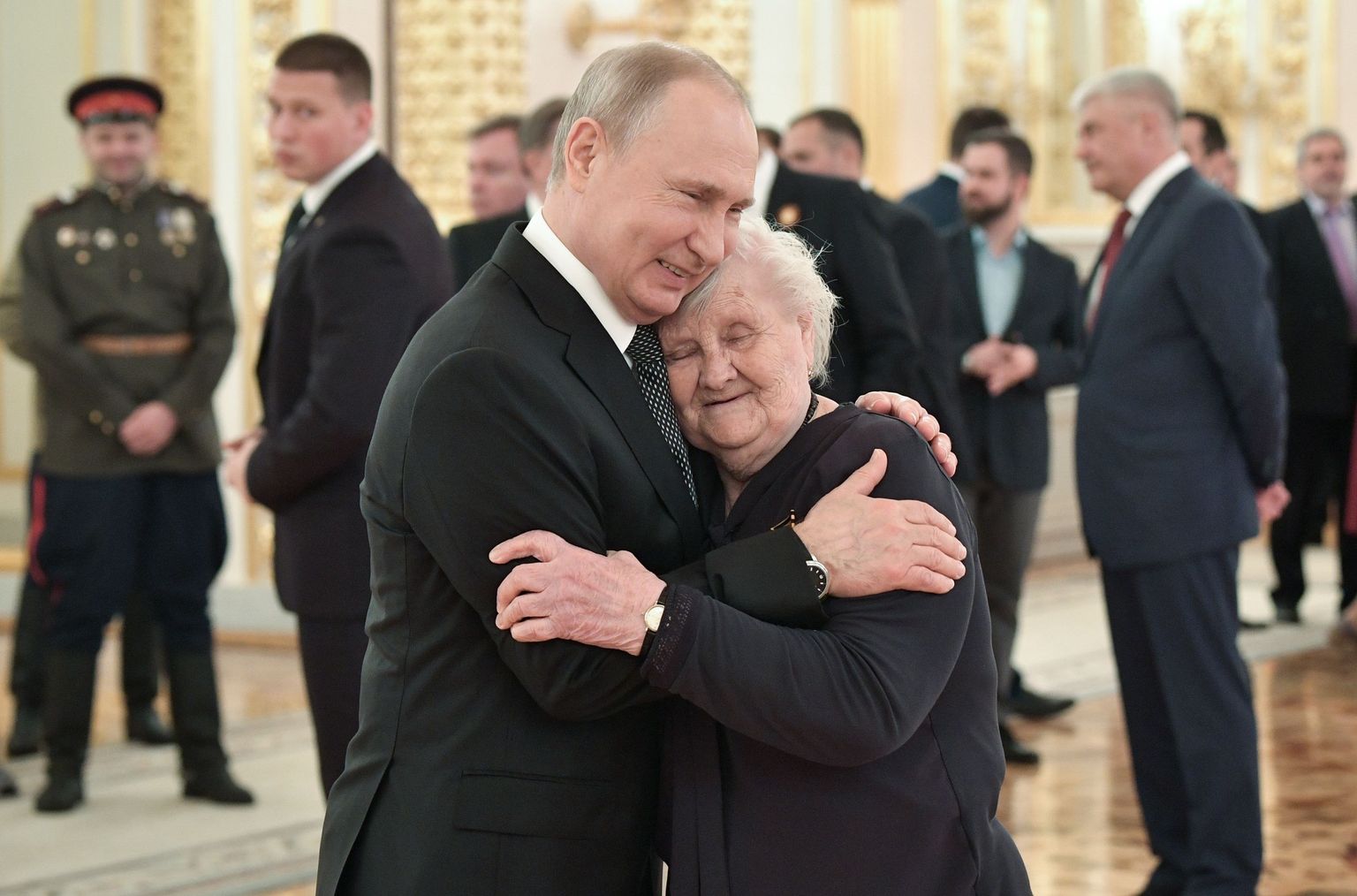 Vene president Vladimir Putin oma kunagise õpetaja Vera Gurevitšiga.