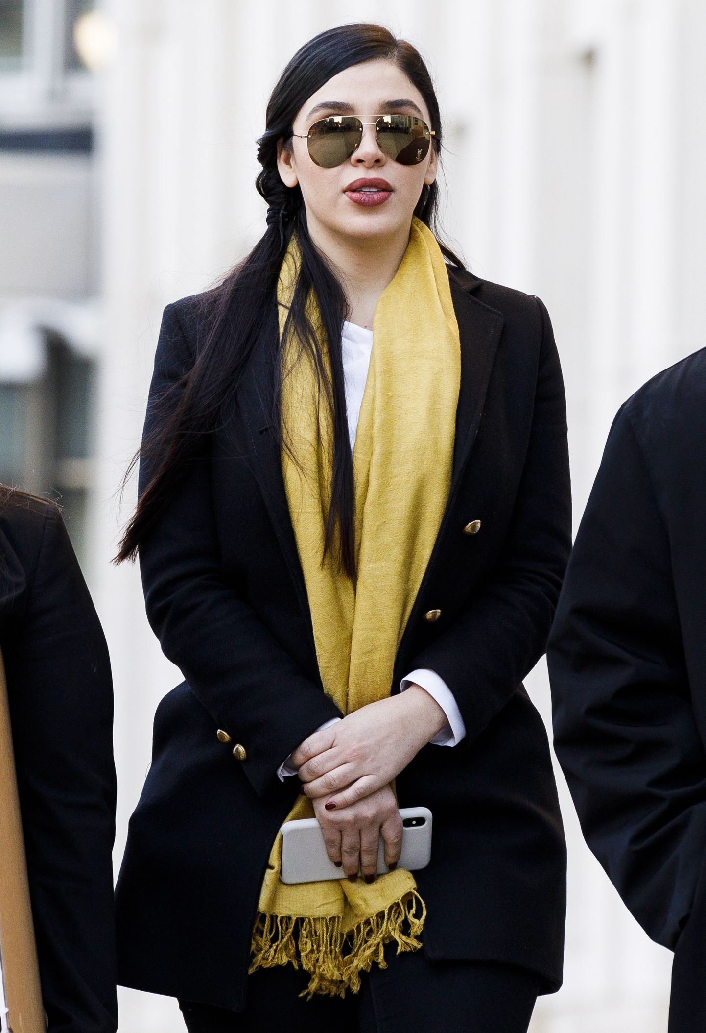 Emma Coronel Aispuro 2019. aastal pärast El Chapo kohtuistungit New Yorgis.