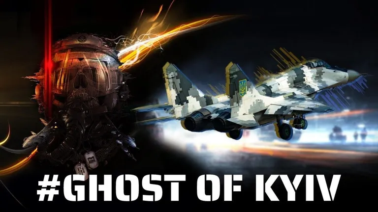 Pilt Kiievi kummituse Twitterist TheGhostofKyiv.
