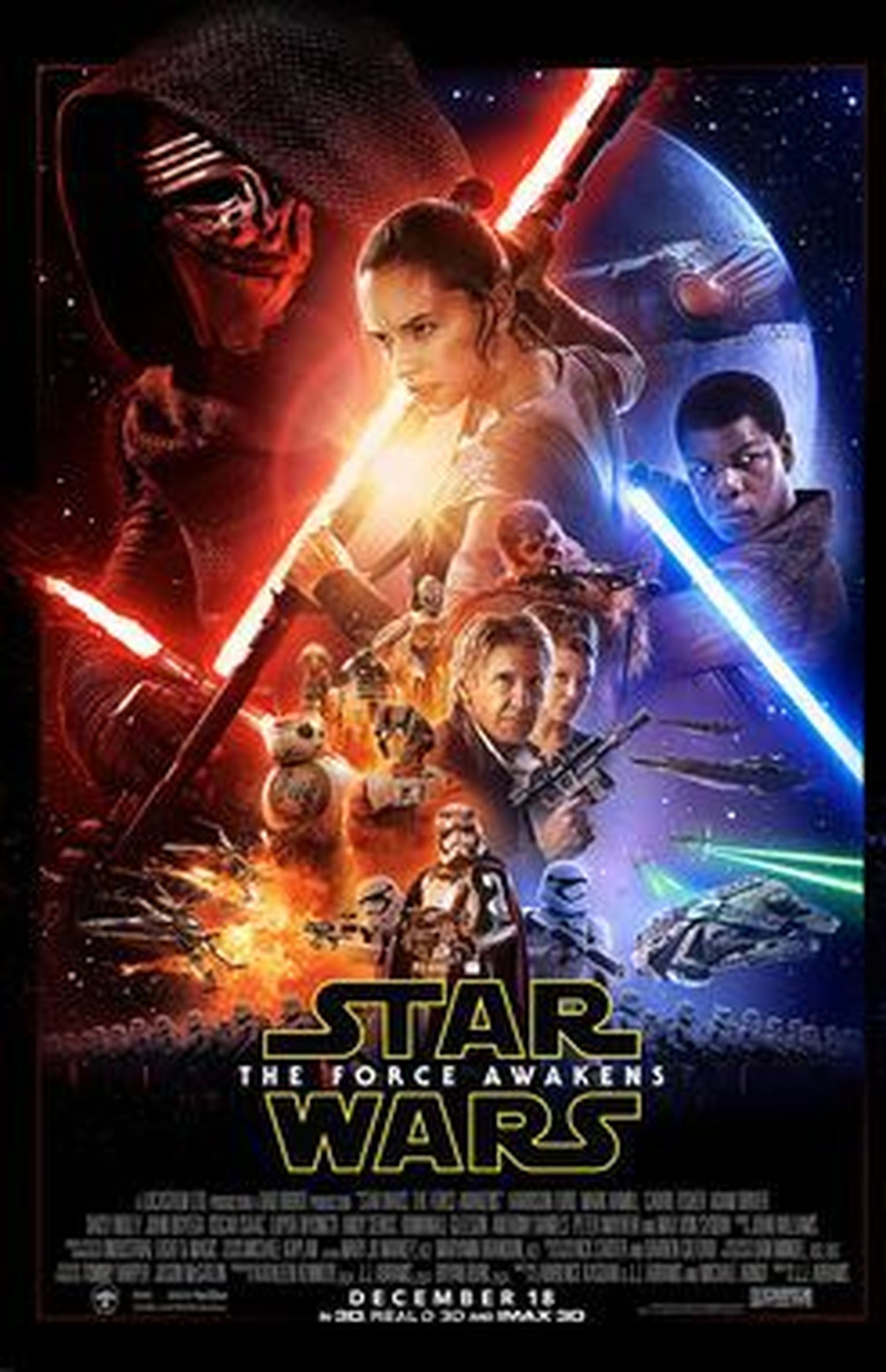 Filmi «Star Wars: The Force Awakens» reklaamplakat