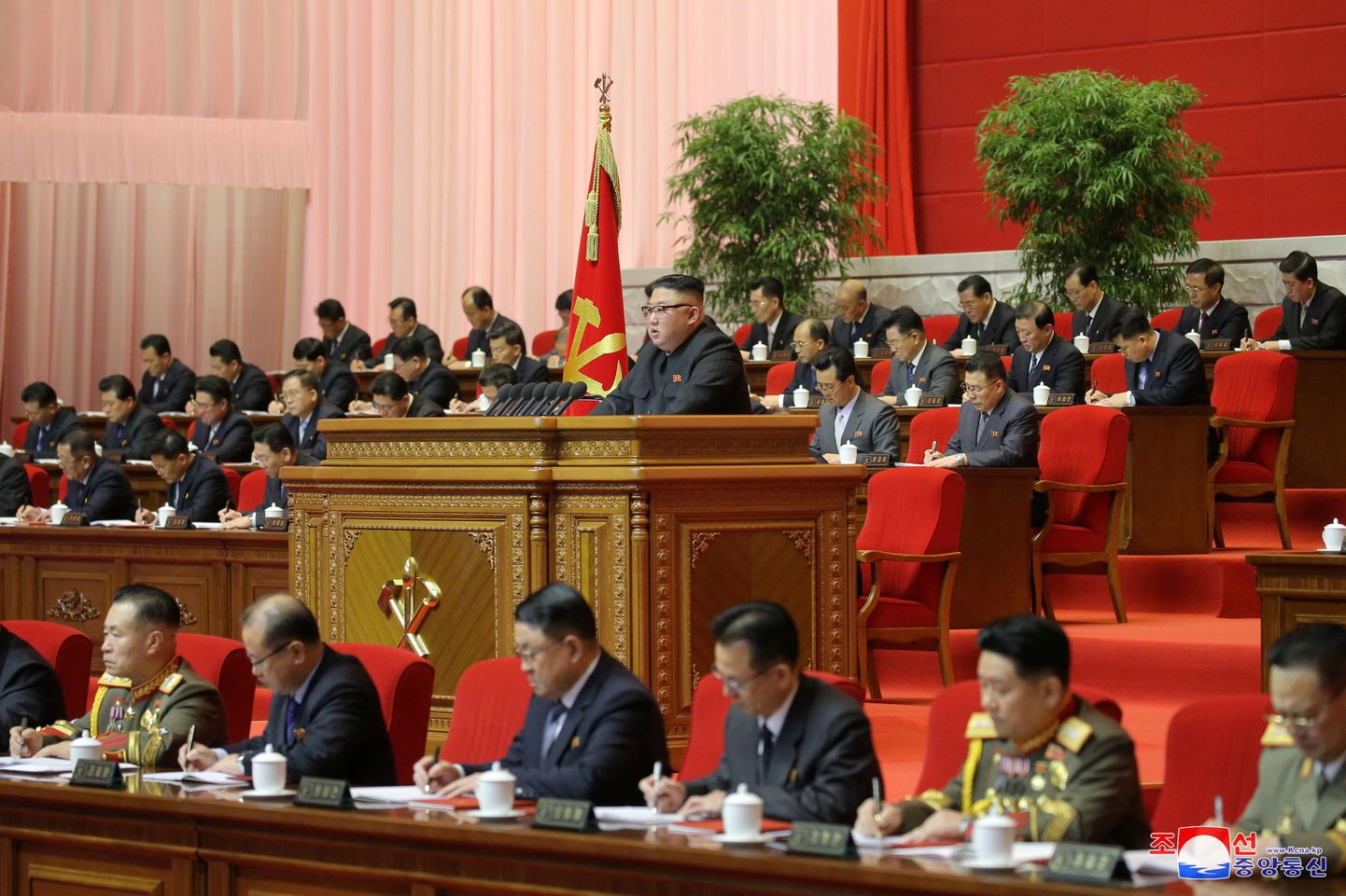 Põhja-Korea liider Kim Jong-un osalemas valitseva Töölispartei kongressil.