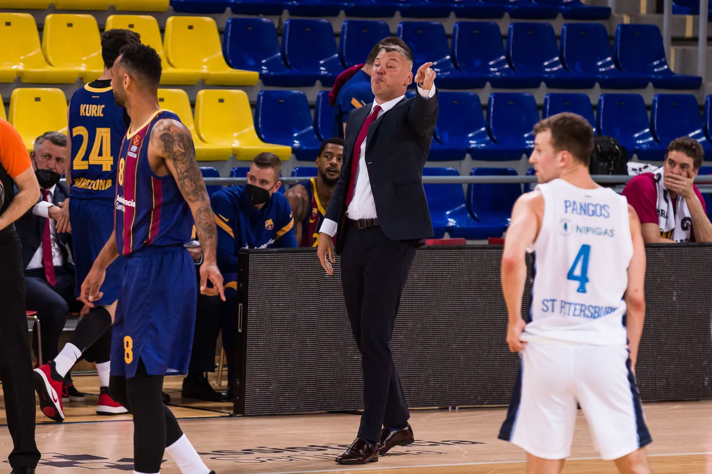 Sarunas Jasikevicius pidi väga kõva häält tegema, et võit ikka kirja saada.