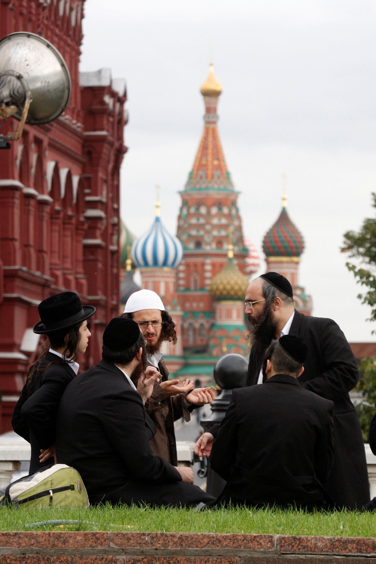 Israeli turistid Moskvas Punasel väljakul.