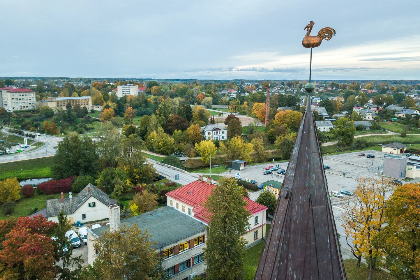 Skats uz Saldus pilsētu. Ilustratīvs attēls.