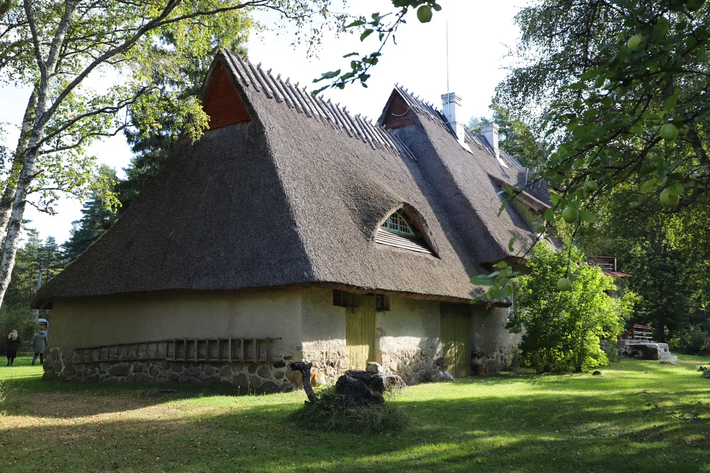 Rahvusromantika stiilis hoone ehk Ants Laikmaa majamuuseum. Kunstniku enda kujunduse järgi sai sellest moodne kõrge rookatusega villa tüüpi maamaja, millele võiks nimeks anda ka tarevilla. See on kui kuldne kodukotus.