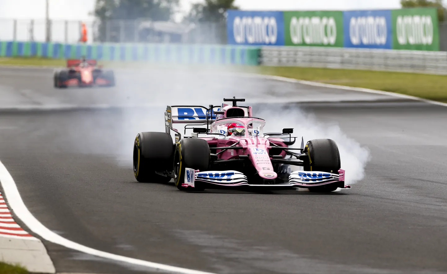 Sergio Perez Suurbritannia GP-l kummi vilistada ei saa.