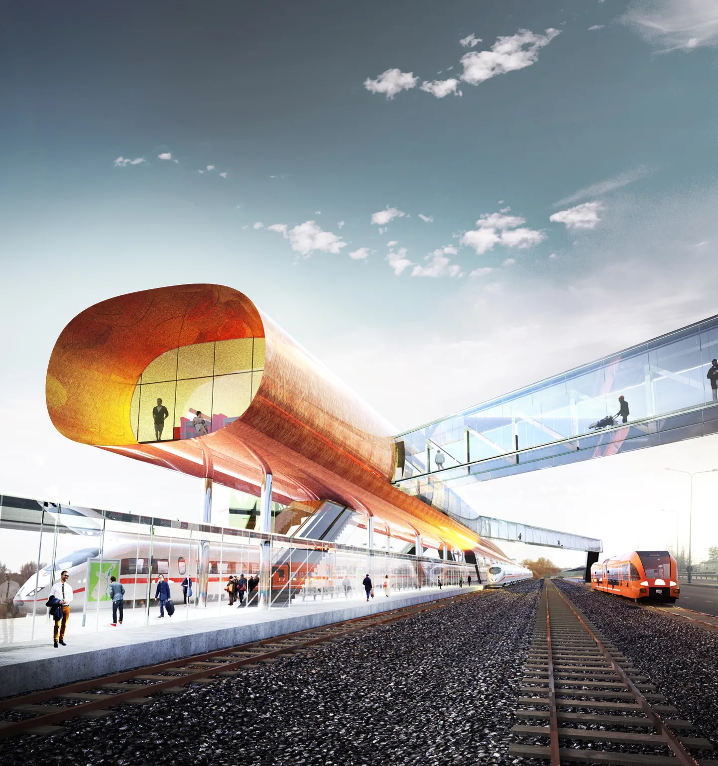 Пассажирский терминал Rail Baltica в Пярну.