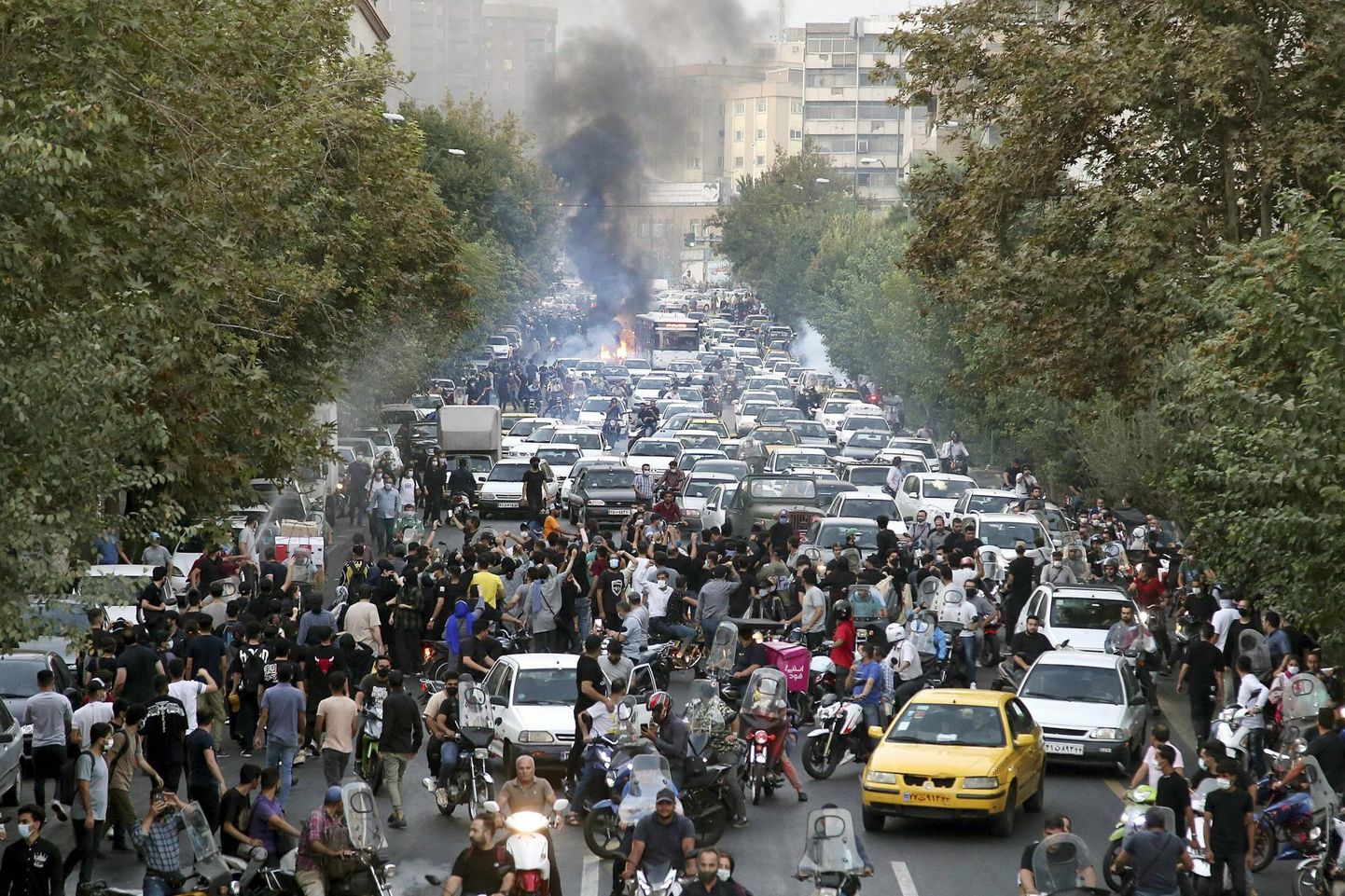Protestid Iraani pealinnas Teheranis 21. septembril.

 