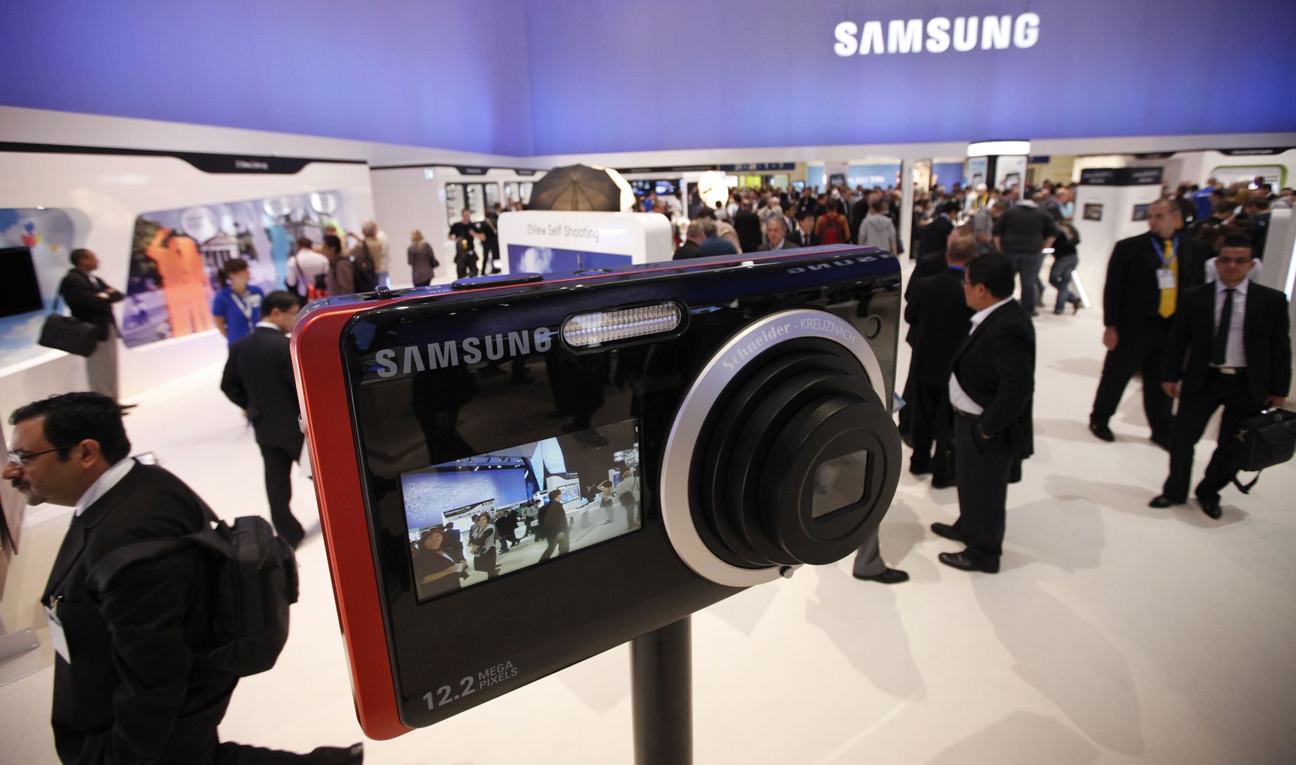 Samsungi boks Berliini tarbijaelektroonika messil.