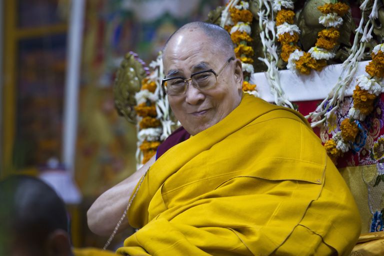 Tiibeti vaimne juht dalai-laama veebruaris 2019 Indias Dharmsalas Tsuglakhangi templis