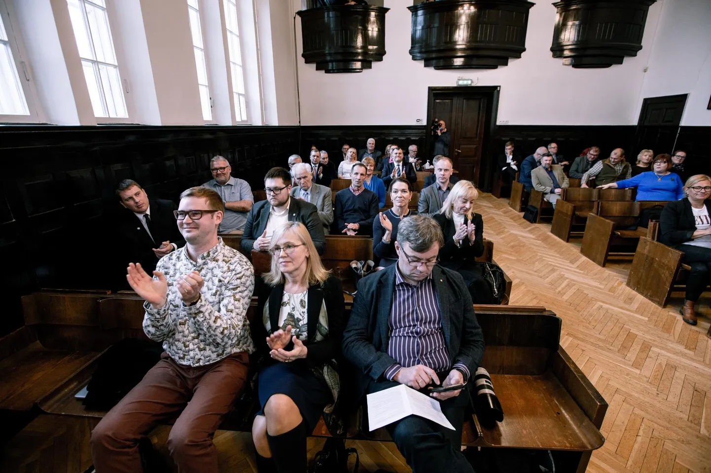 Pärnu linnavolikogu istung.