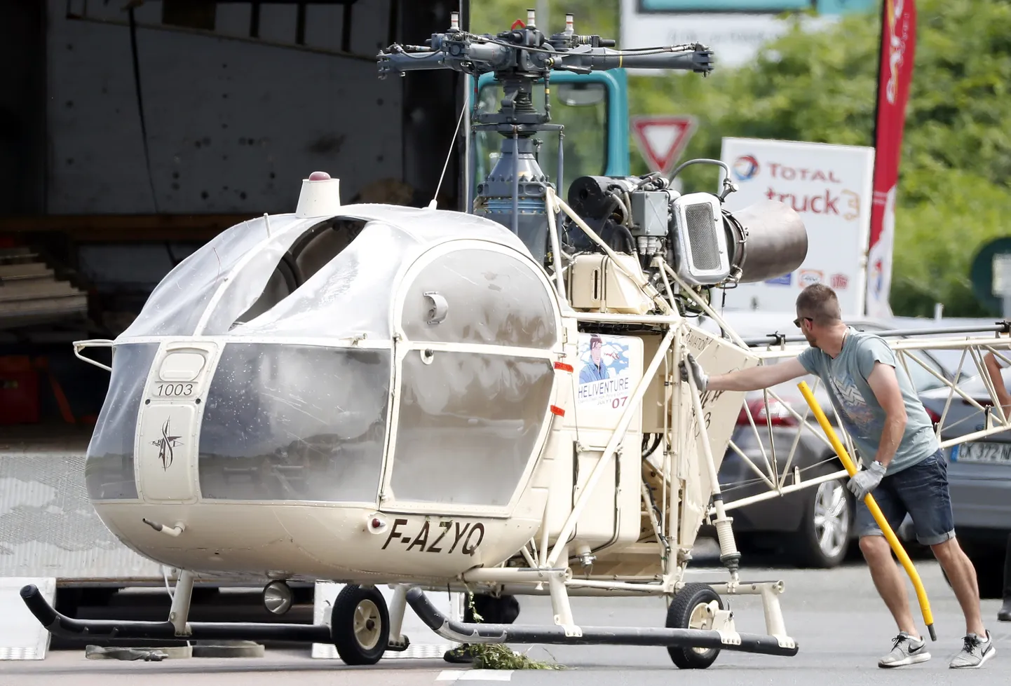Helikopter Alouette II, mida kurjategijad kasutasid