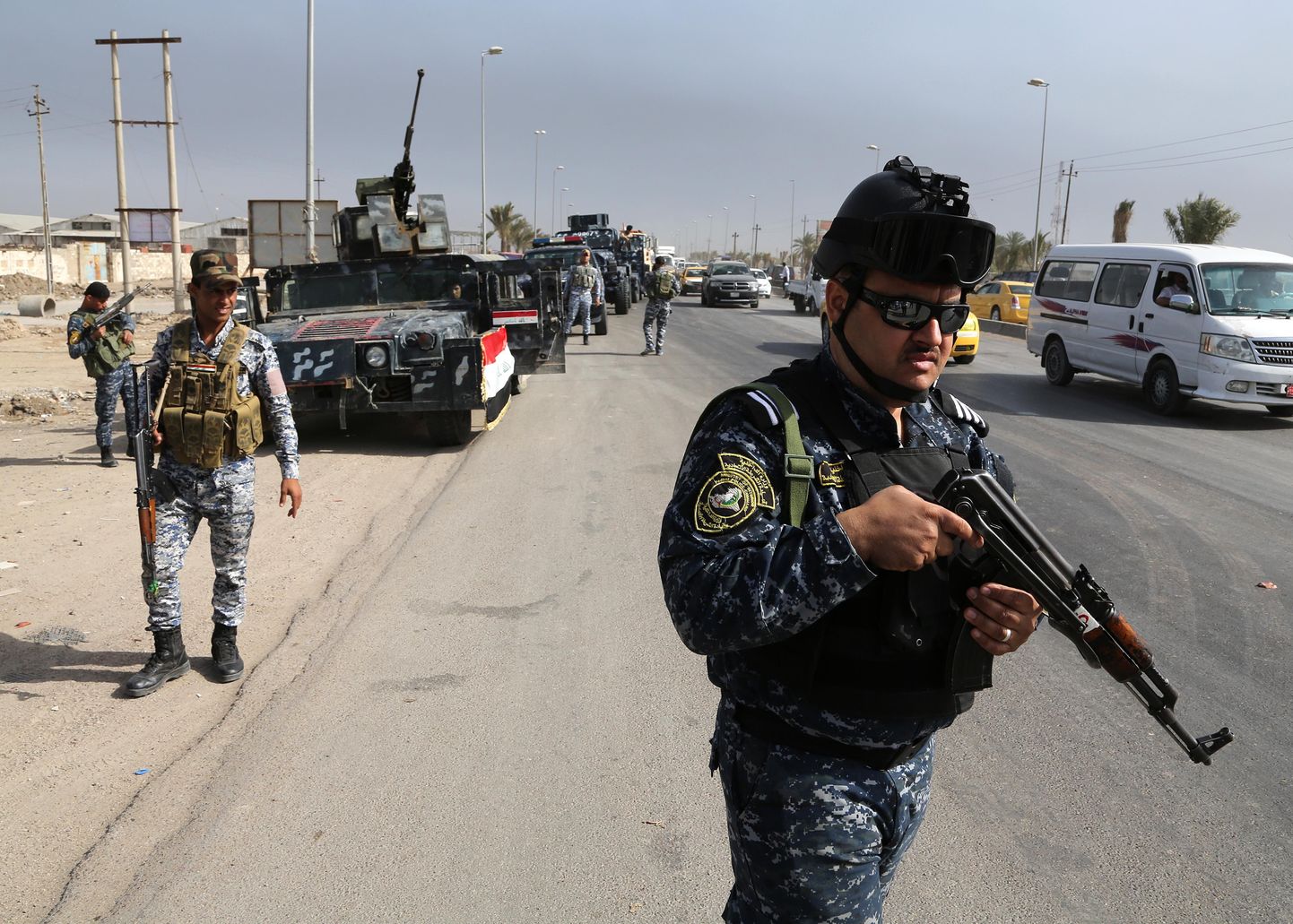 Iraagi julgeolekujõud teel Ramadisse.