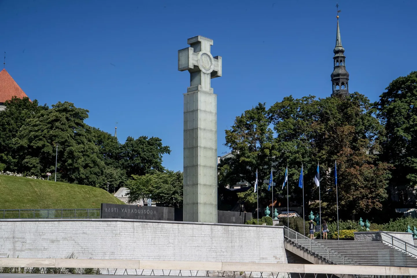 Vabadussõja võidusammas Tallinnas Vabaduse väljakul. FOTO: Sander Ilvest