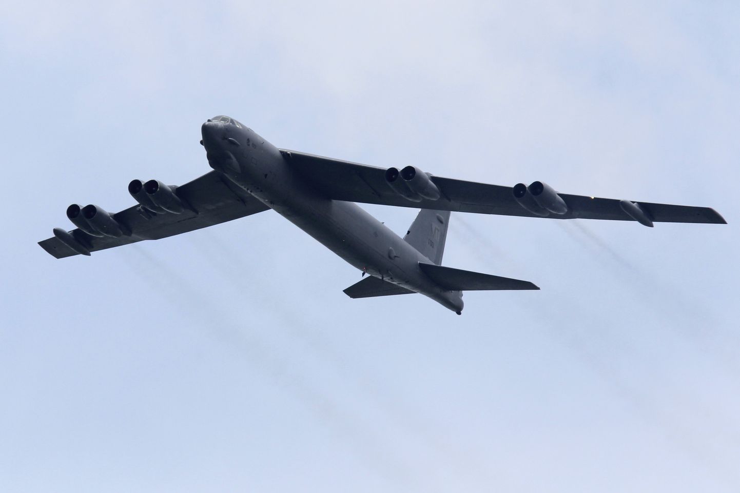 USA strateegiline pommitaja B-52 sellel 2012. aastast pärineval fotol.