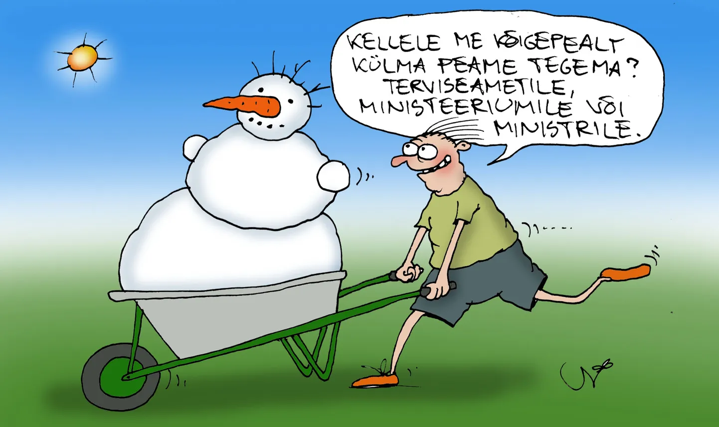 Urmas Nemvalts joonistab.