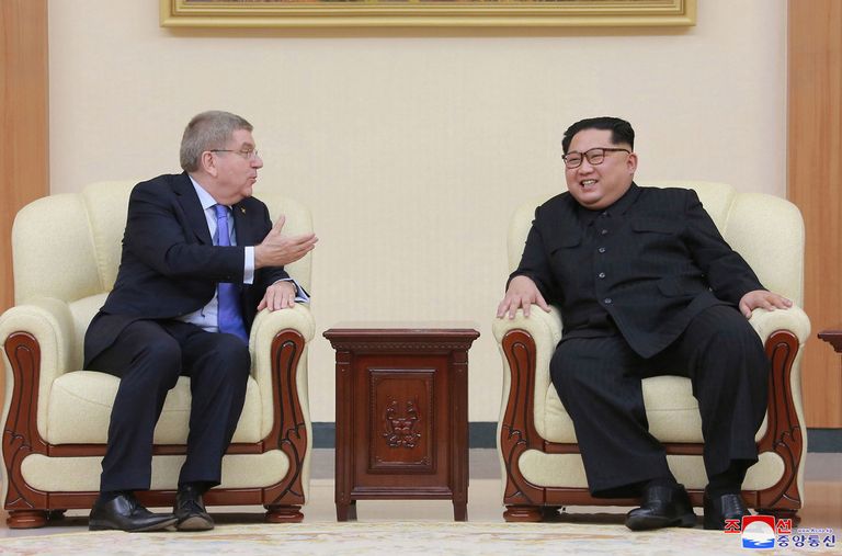 Thomas Bach kohtus Kim Jong-uniga