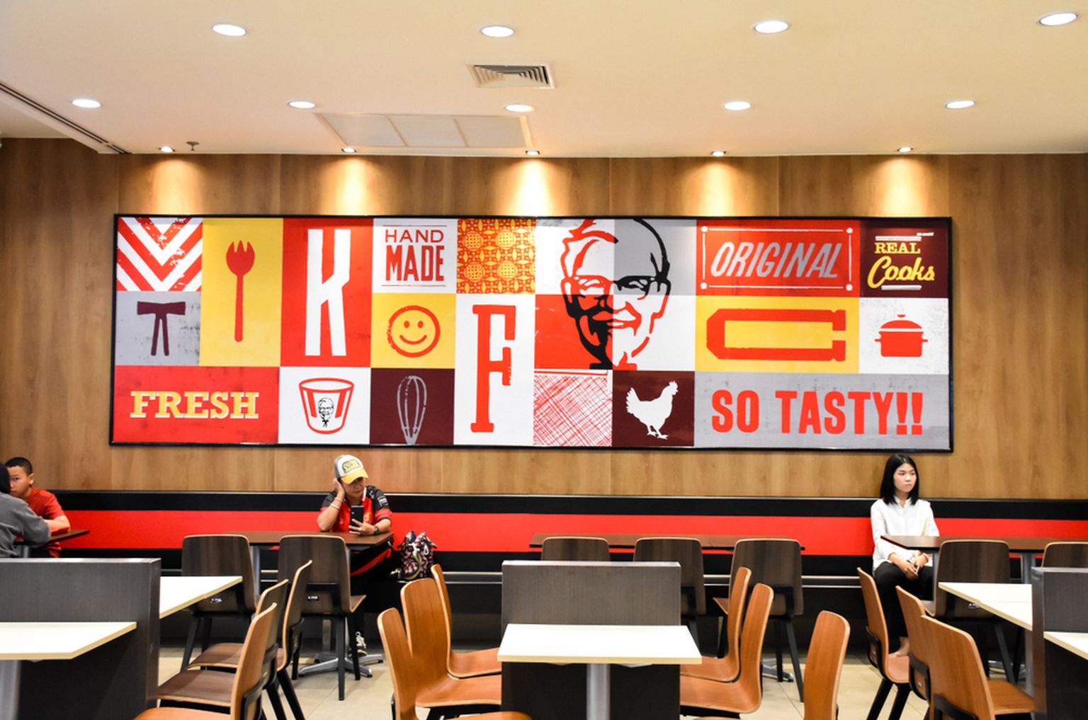 KFC restoran. Pilt on illustreeriv.